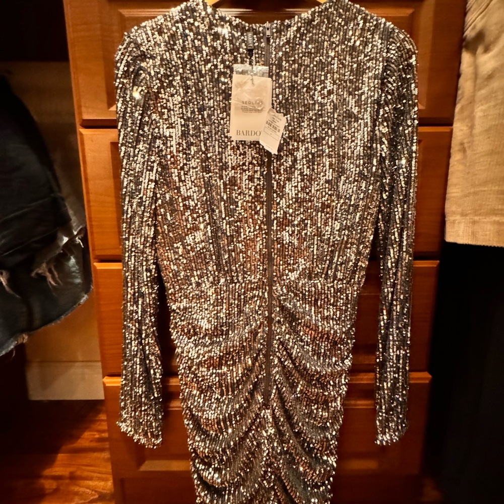 Bardot US size 8 sequins mini dress , NWT